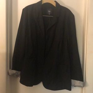 Gap Black Blazer with pinstripe sleeve lining